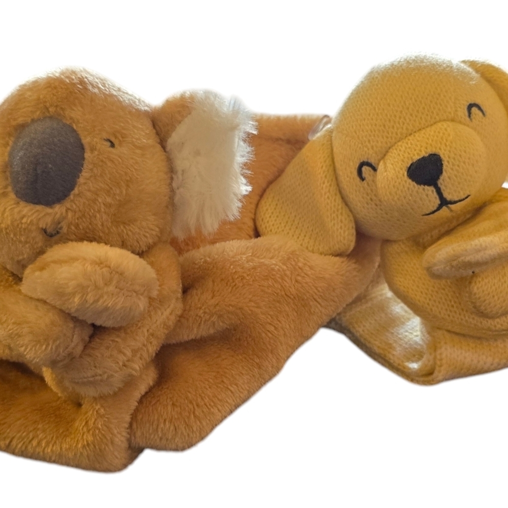 Plush Koala and Dog Huggies